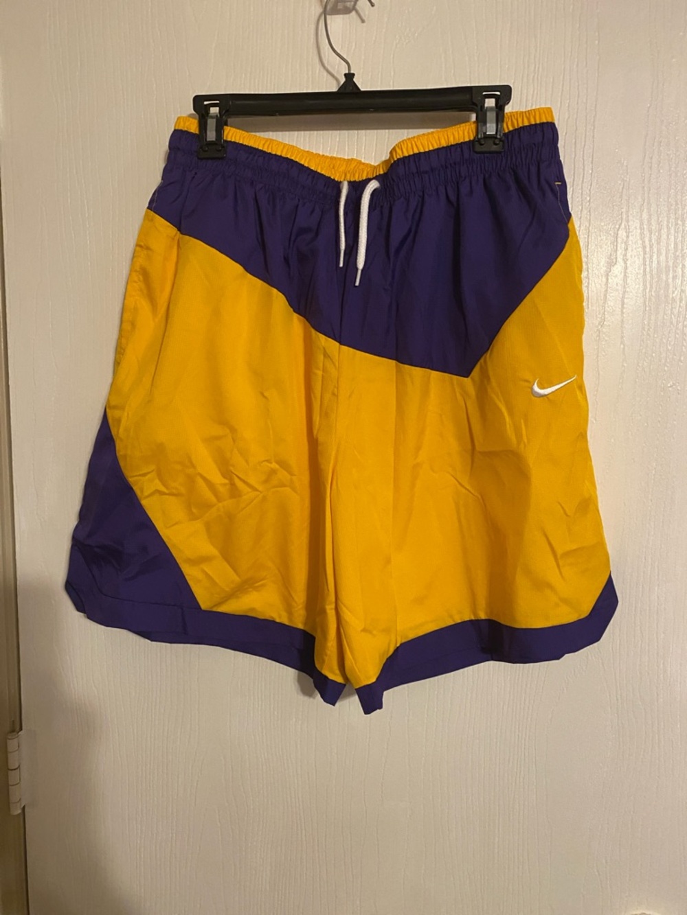 Nike Men’s Purple and Gold Athletic Shorts